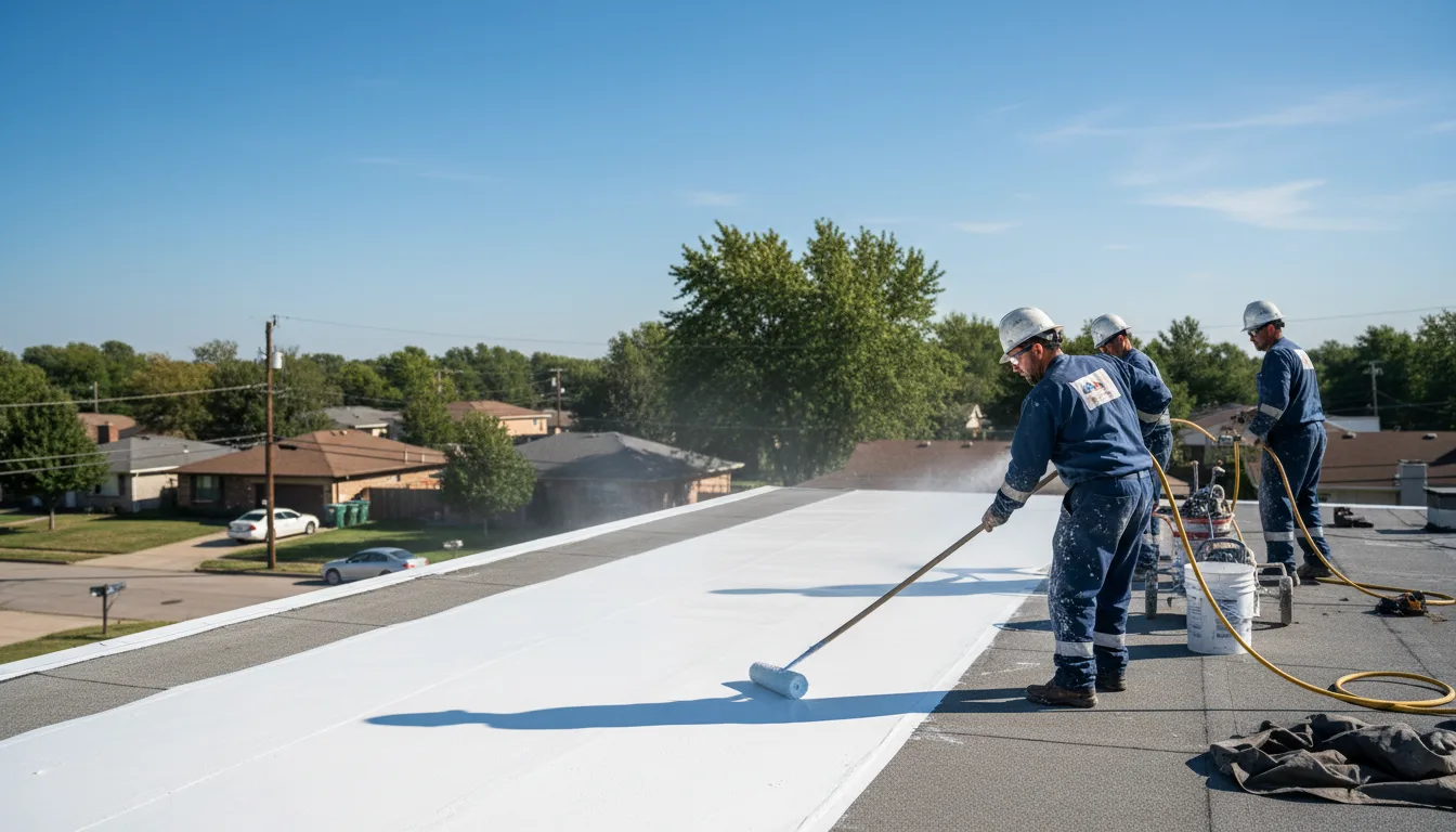 Commercial roof coating in Redrock, NM near me